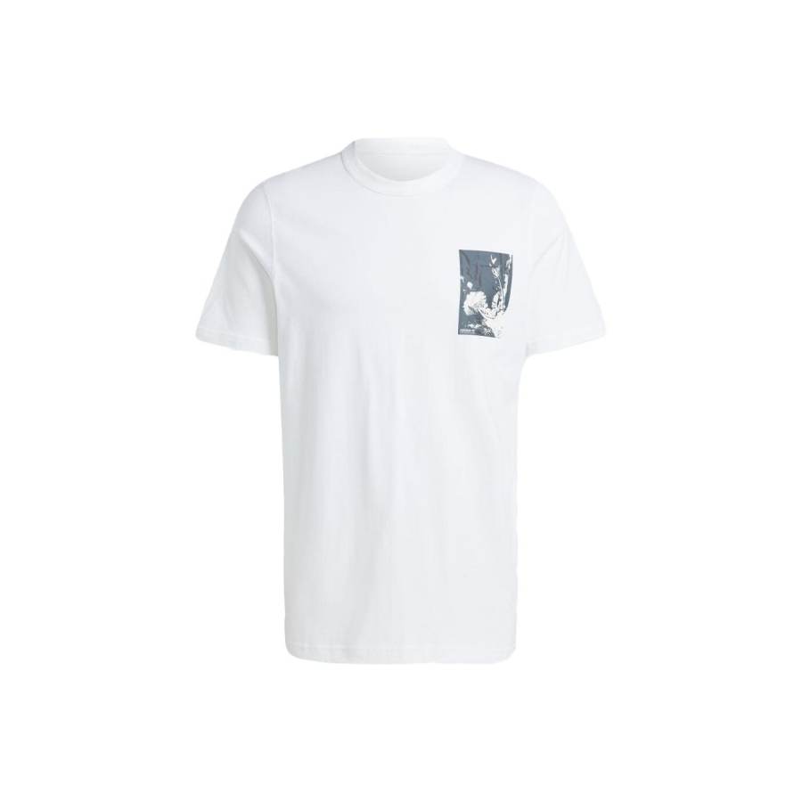 Adidas Adidas T Shirts Men's White Crew Neck Moderate