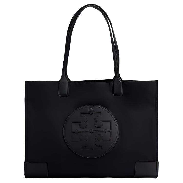 TORY BURCH TORY BURCH Tory Burch Ella Fabric Shoulder Bag Medium Women's Black