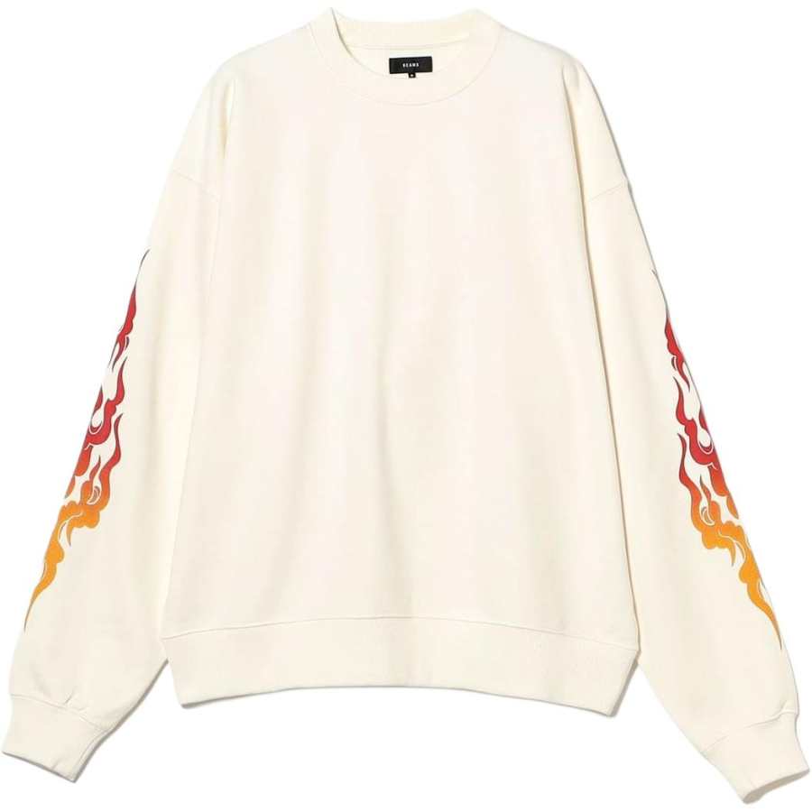 Beams Sweatshirts Men's Crew Neck Moderate