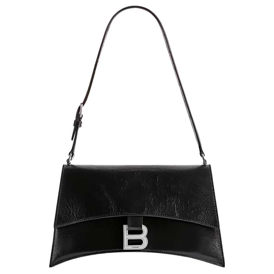 Balenciaga Crush Sling Foldover Top Small Shoulder Bag
