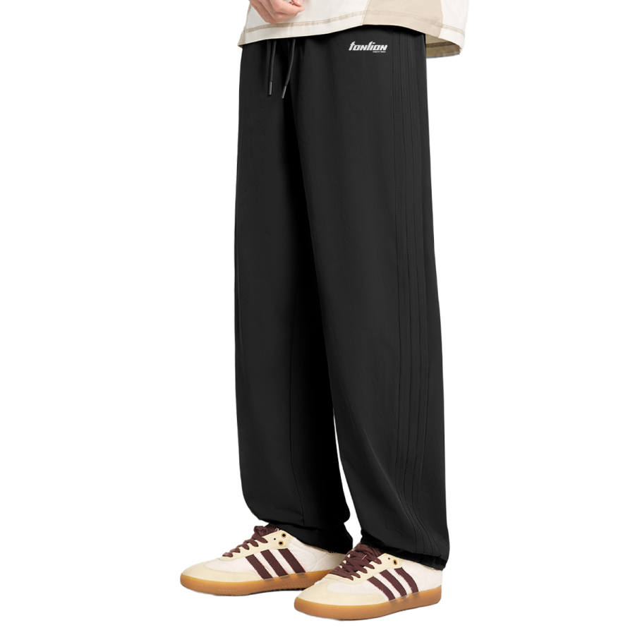 Tonlion Casual Pants Unisex Moderate Straight Fit Pants