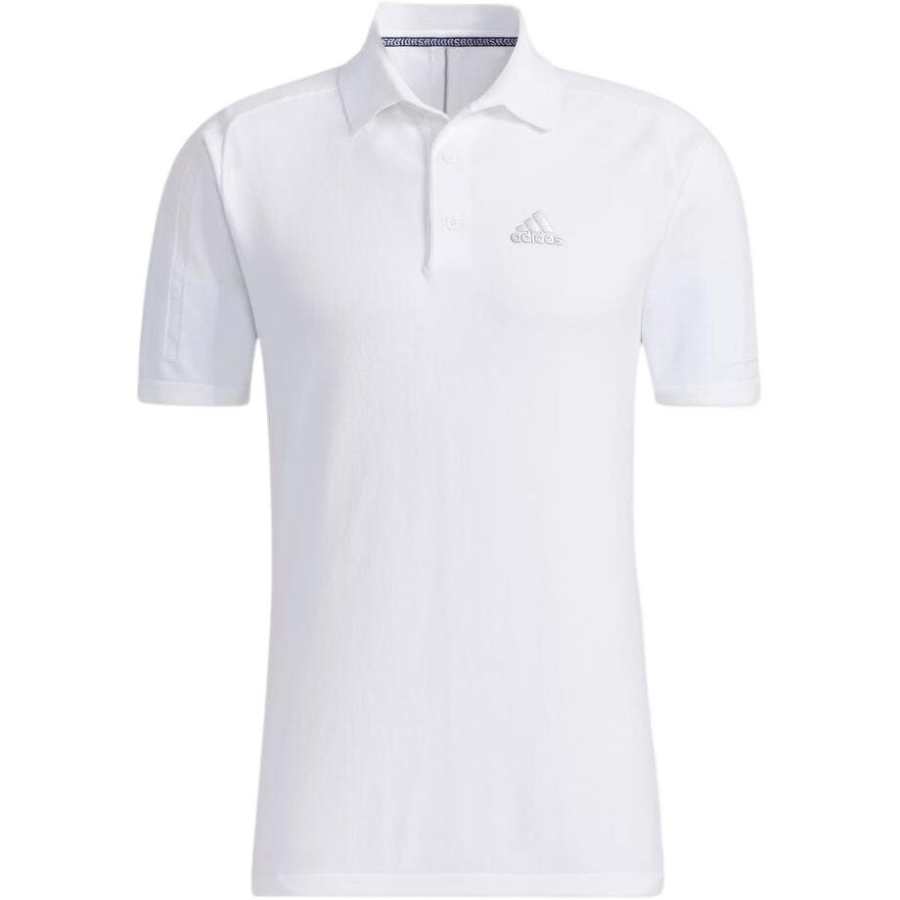 Adidas Adidas Polo Shirts Men's White Polo Collar Moderate Straight Fit