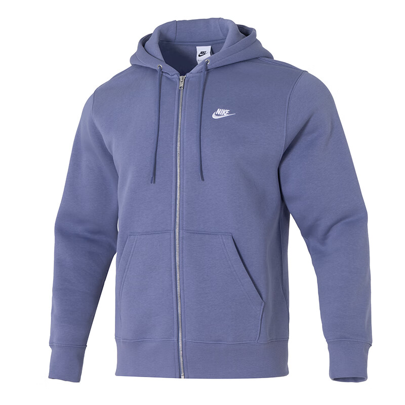 Nike Nike Club Futura Brand Logo Letter Fleece Lined Hooded Long Sleeved Jacket Men's