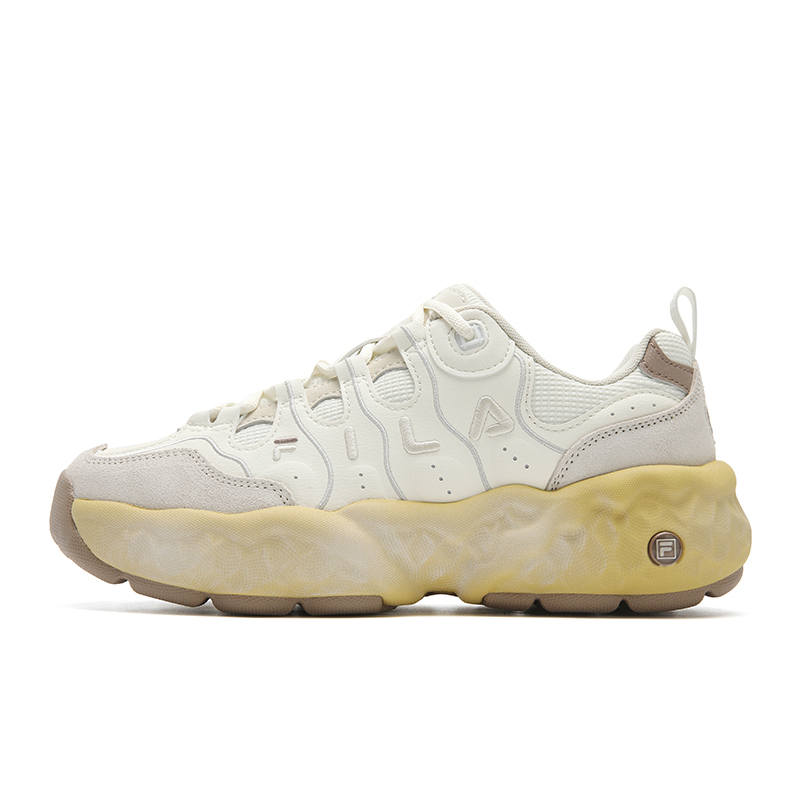 FILA MUFFIN Cushioning Abrasion Resistant Lightweight Low top Casual Shoes Women's Early Snow