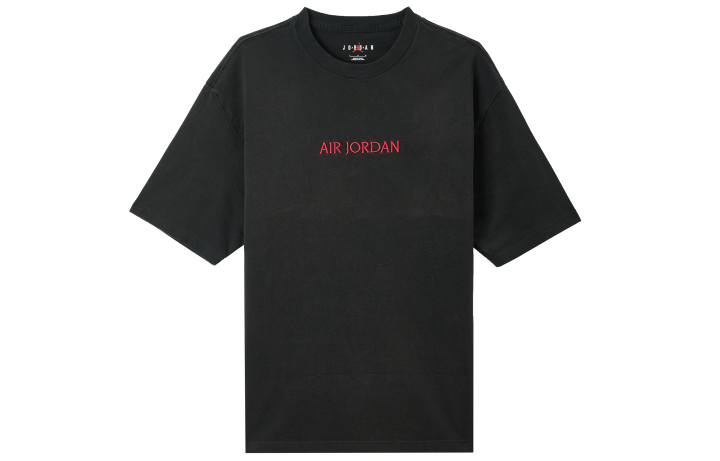 Jordan Jordan T Shirts Unisex Black Crew Neck Moderate Straight Fit