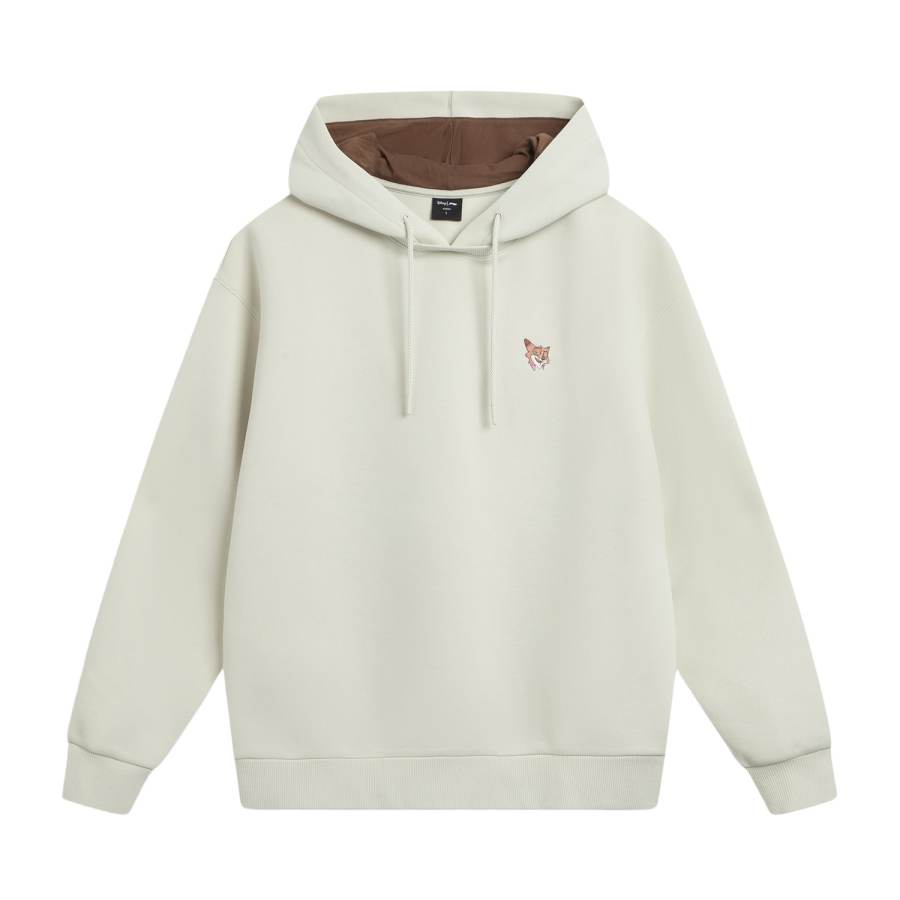 Li-Ning Li Ning Sweatshirts Unisex Silver Birch Gray Hooded Moderate Other
