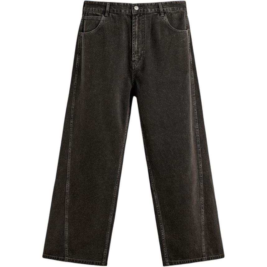 ZARA Casual Pants Men's Dark Gray Moderate Straight Fit Pants