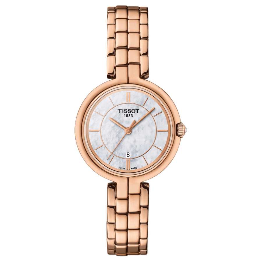 TISSOT Flamenco Collection Quartz Movement Women's Watch 30mm Mother of Pearl Color Watch Dial