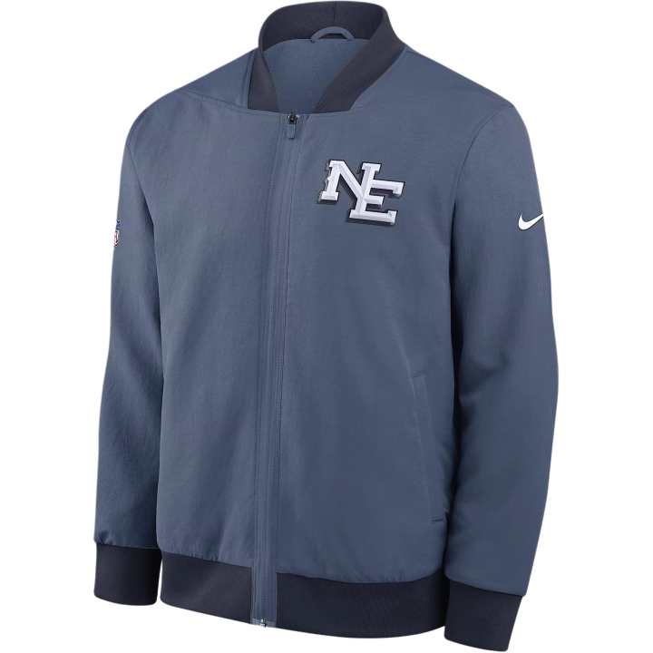 Nike Nike New England Patriots Rivalries Collection Sideline Men's Nike Nfl Full-Zip Bomber Jacket