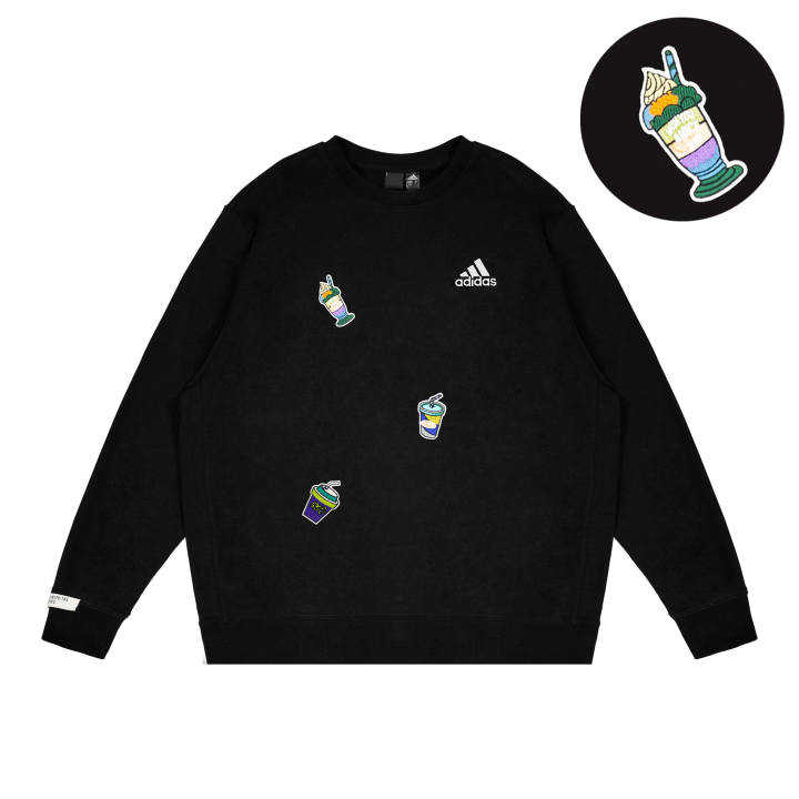 Adidas Adidas LABEL Sweatshirts Unisex Black Crew Neck Thickened Regular