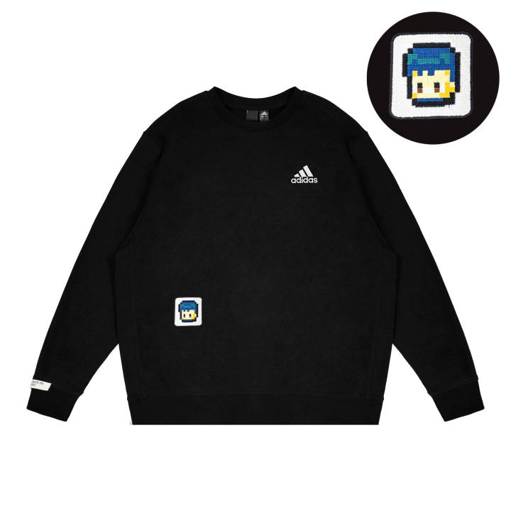 Adidas Adidas Sweatshirts Unisex Black Crew Neck Thickened Regular