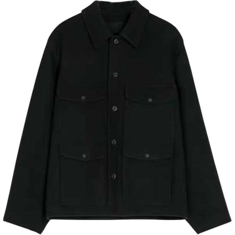 Lemaire Lemaire patch-pocket buttoned shirt jacket