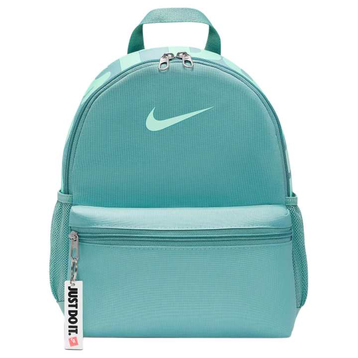 Nike Nike Brasilia Fabric Backpack Regular Unisex Gunmetal Gray & Foam Mint Green