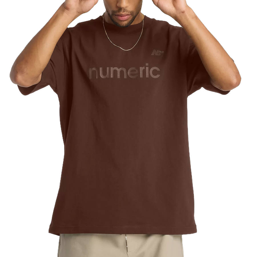 New Balance New Balance T Shirts Men's Brown Crew Neck