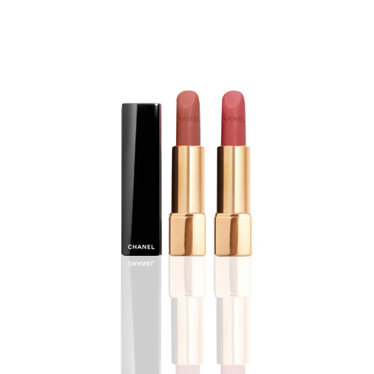 CHANEL Charm Velvet Lipstick, Lipstick Set, Women's Gift Matte Natural 3.5g+3.5g Cosmetics
