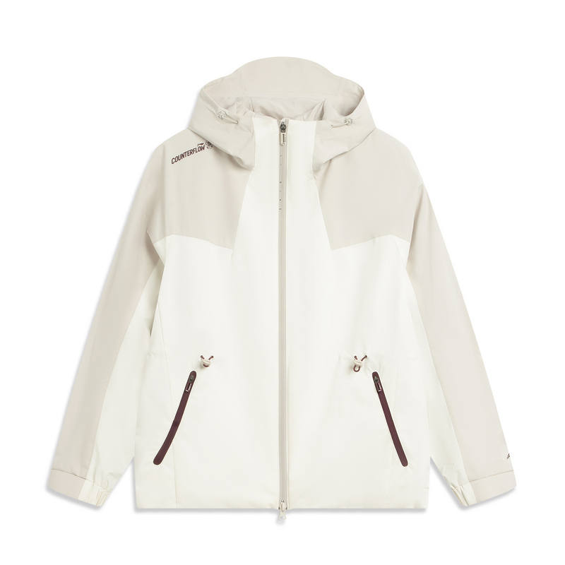 Li-Ning Li Ning Trench Coats Women's White Stand Collar Moderate Other