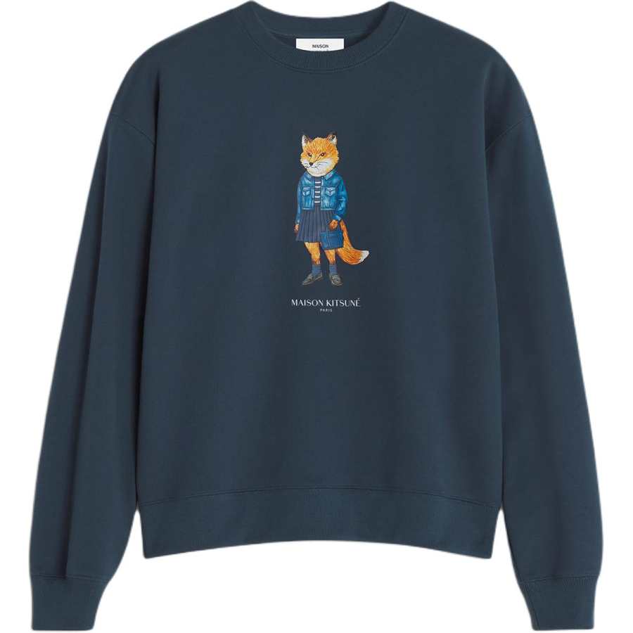Maison Kitsune Maison Kitsune Dressed Fox-print sweatshirt