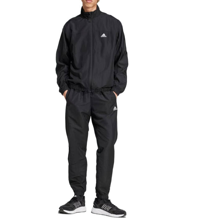 Adidas Adidas Casual Sportswear Men's Black Stand Collar Moderate