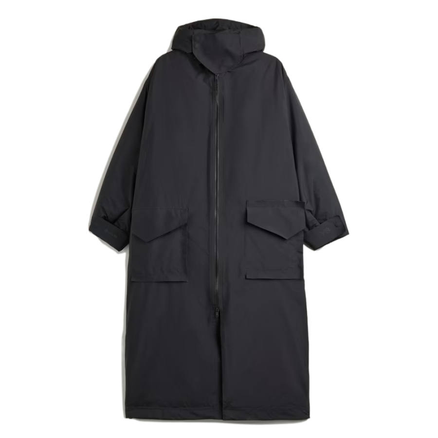 Y-3 Y 3 Coats Women's Black Hooded Moderate