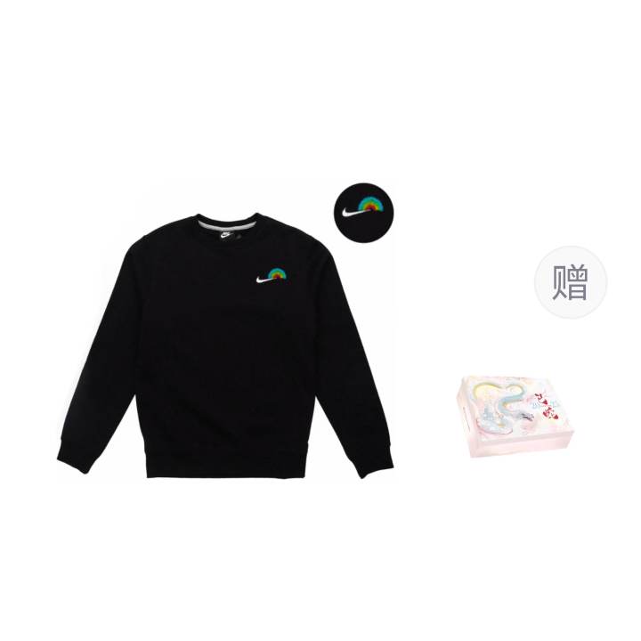 Nike Nike Dri Fit Sweatshirts Men's Black Crew Neck Moderate Regular
