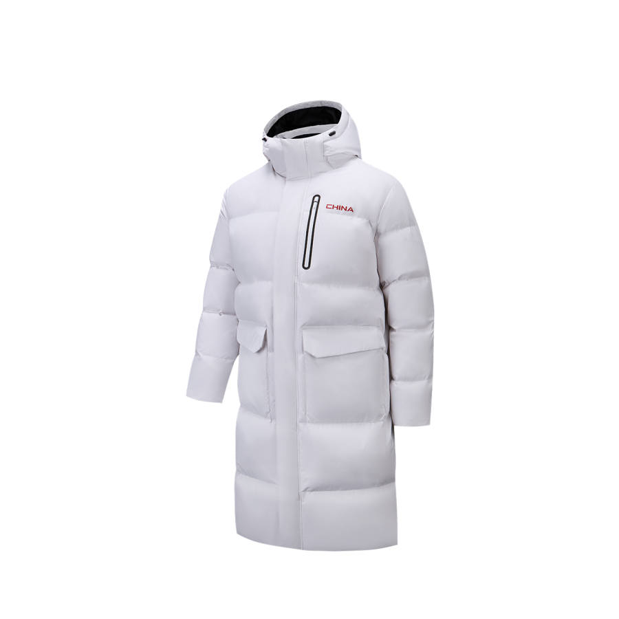 ANTA ANTA Down Jackets Men's Pure White 1 Hooded Moderate