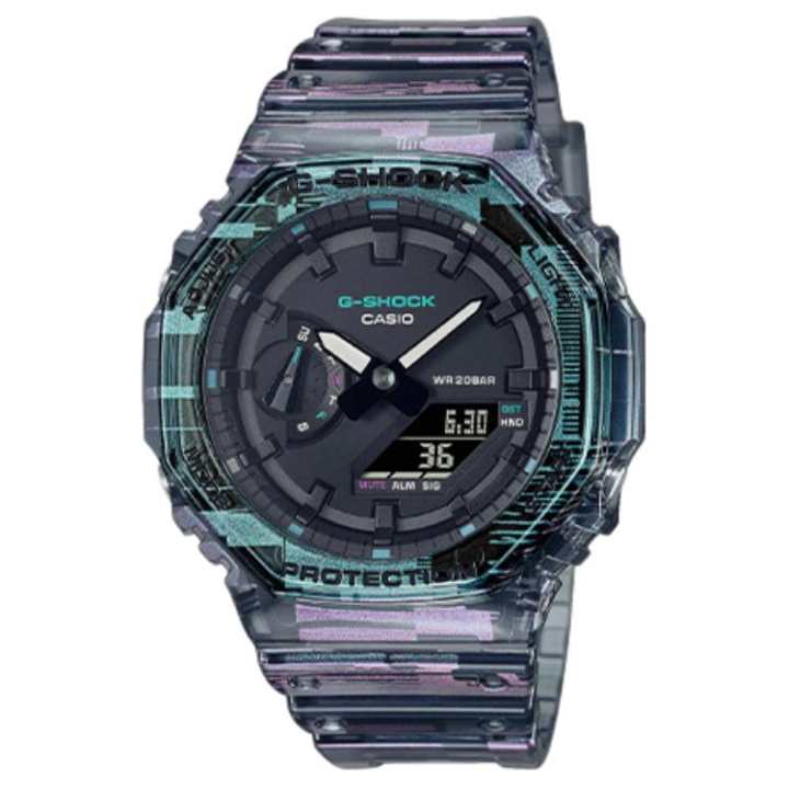 CASIO CASIO Unisex Liquid Crystal/Analog Dual Display Series Black Watch GA-2100NN-1APR