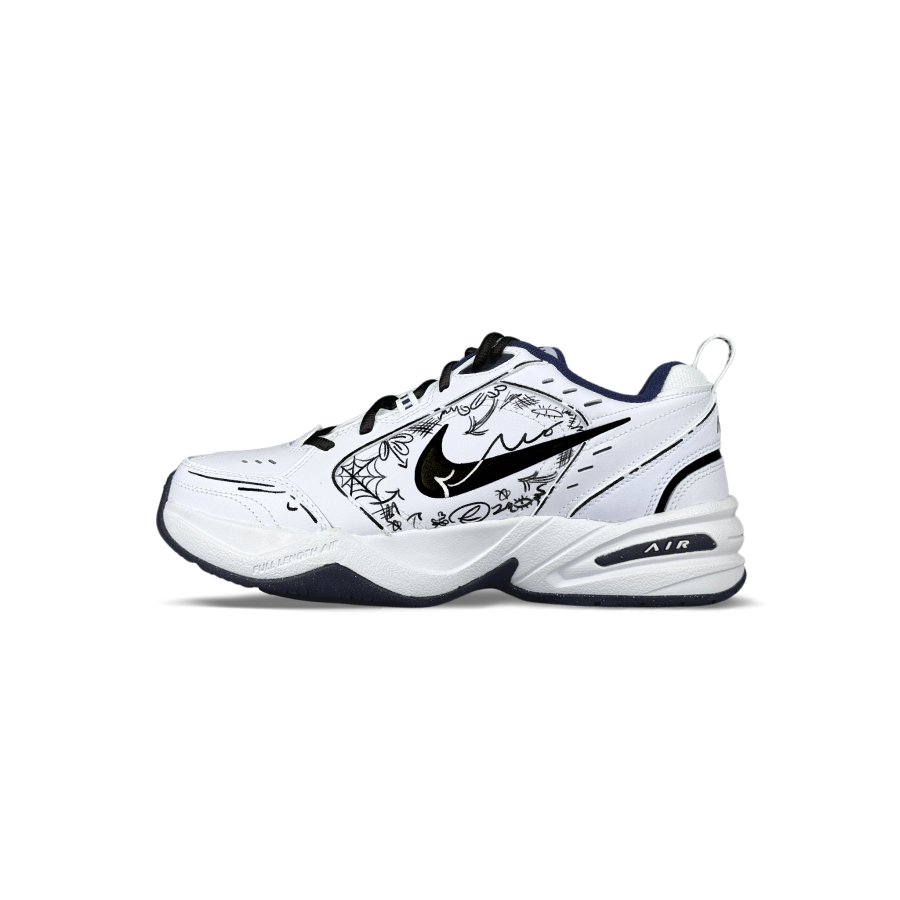 Nike Nike Air Monarch 4 Cushioning, Wear Resistant Chunky Sneakers Unisex White Black