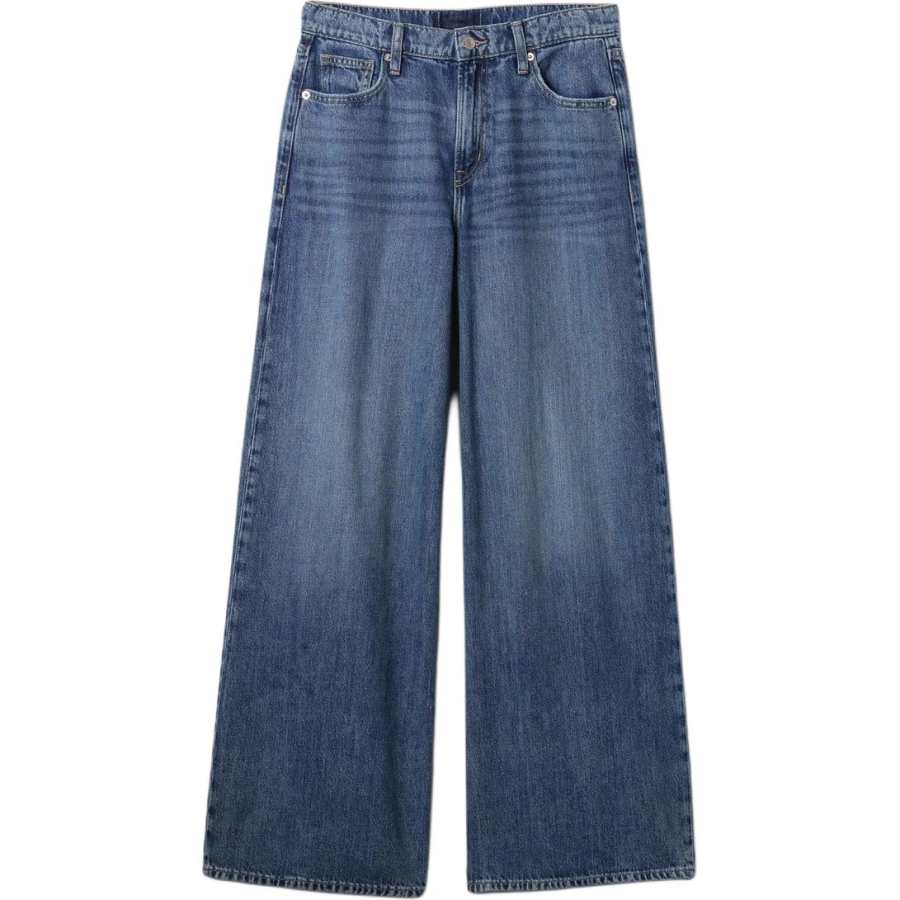 GAP Jeans Women's Dark Color Washed Moderate Wide Leg Pants