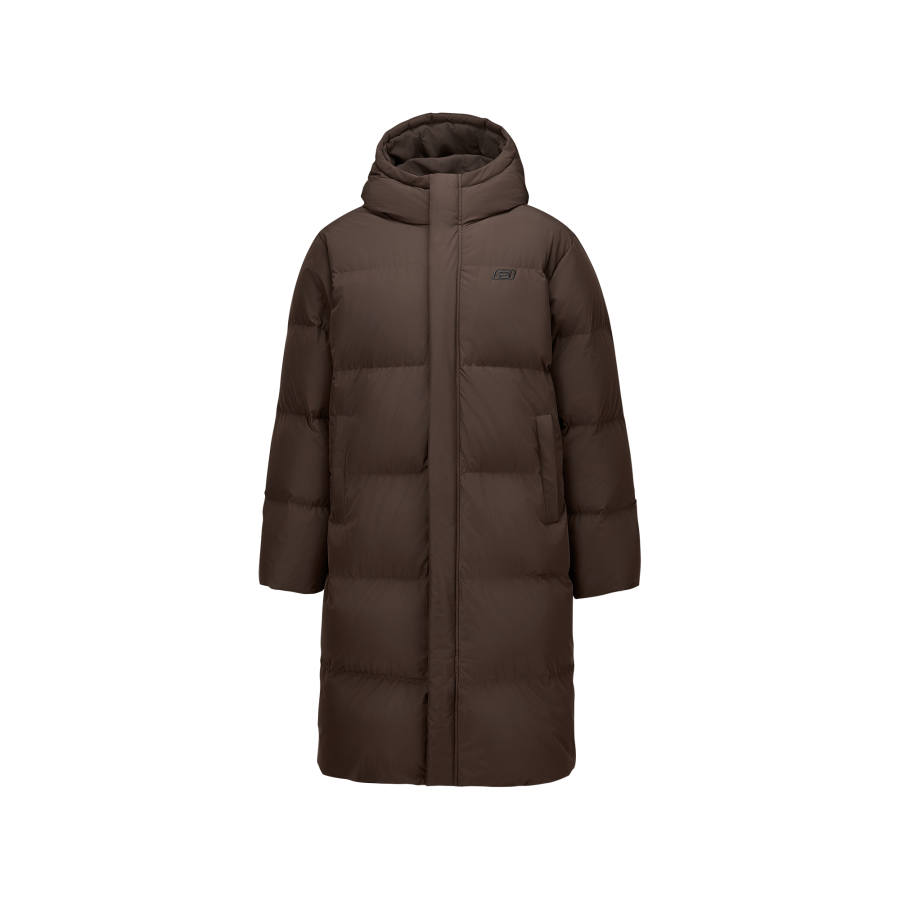 Skechers Down Jackets Unisex Dark Caramel Brown 05U5 Hooded Moderate