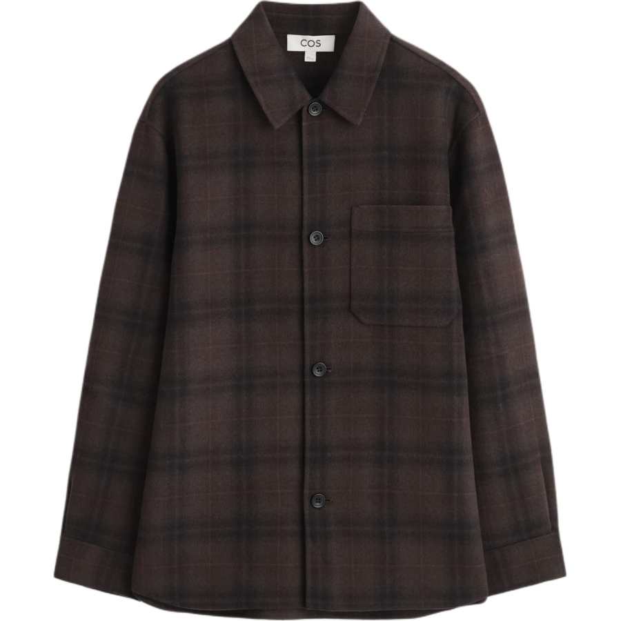 COS Jackets Men's Burgundy Pointed Collar Moderate Other