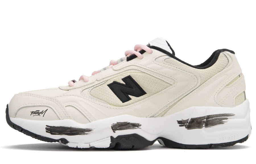 New Balance New Balance NB 452 Low top Casual City Commuting Running Shoes Women's Ecru Black