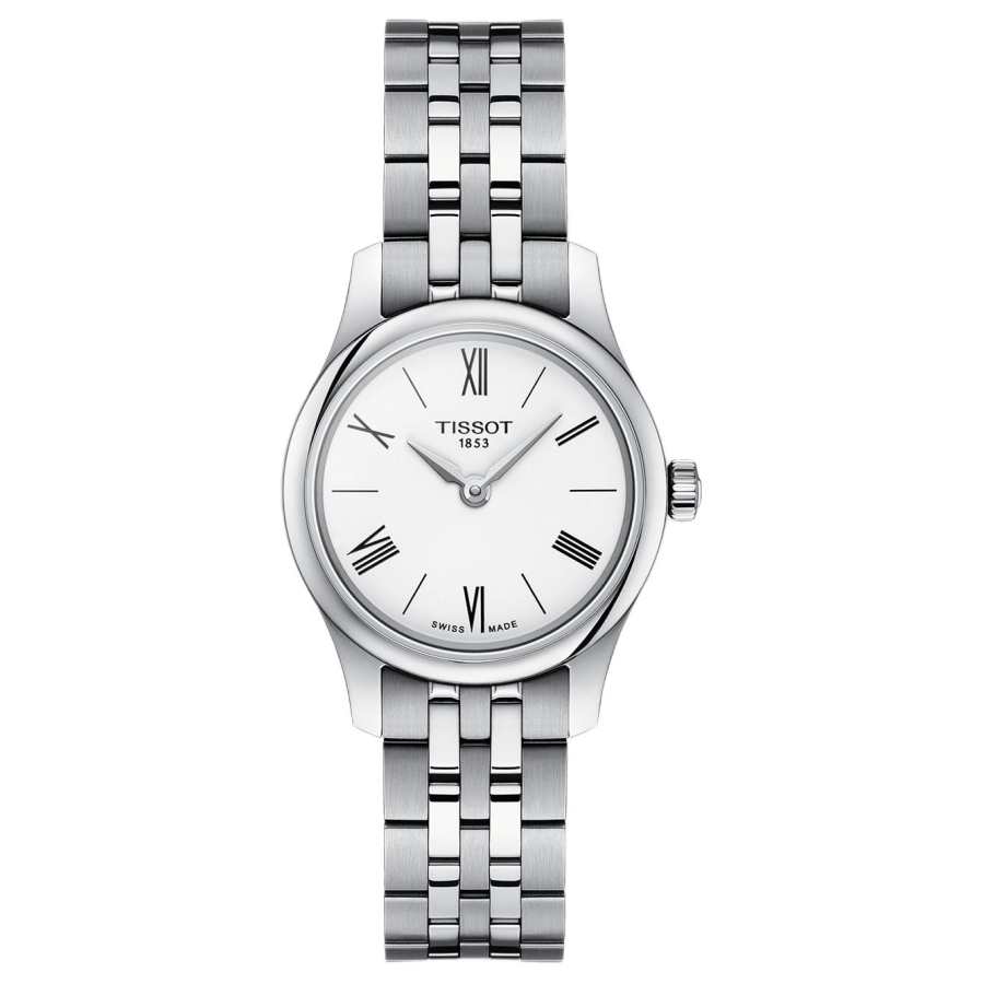 TISSOT Junya Collection Quartz Movement 30m Waterproof Women's Watch 25mm White Dial