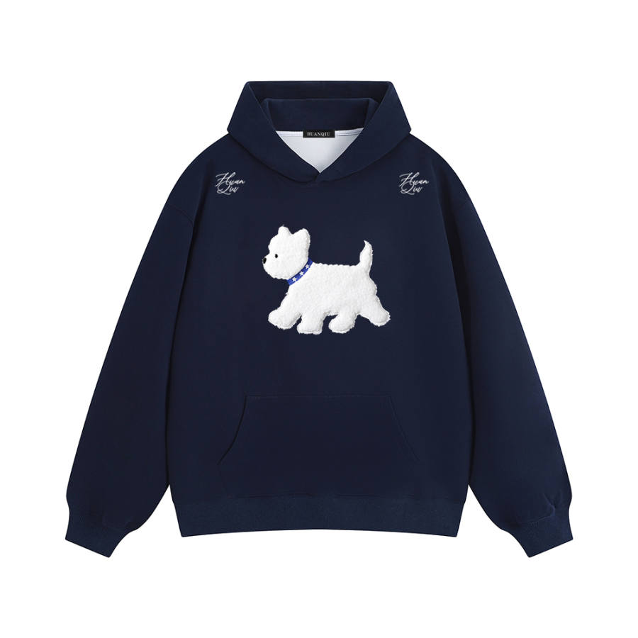 HUANQIU Sweatshirts Unisex Hooded Moderate Heavyweight