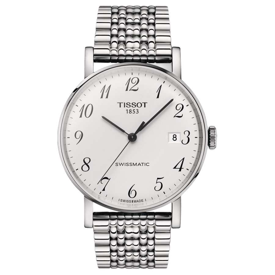 TISSOT Meishi Collection Automatic Mechanical Movement Men's Watches Watch 40mm Silver Dial Stainless Steel Case