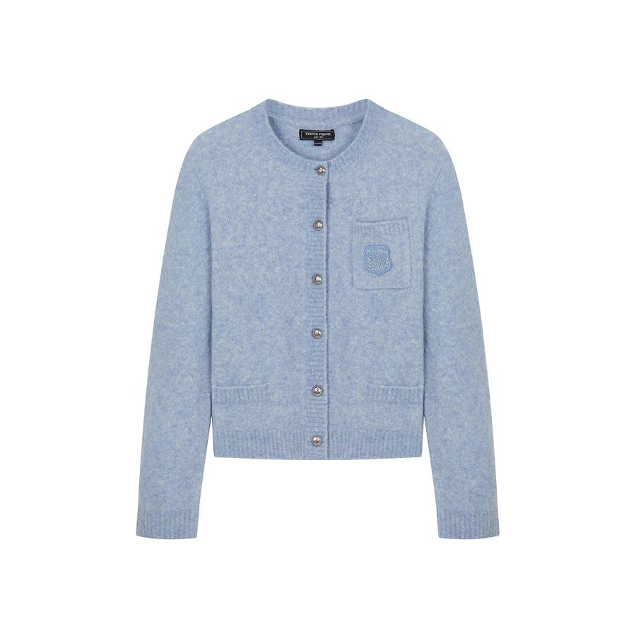 Teenie Weenie Knitwear Women's Crew Neck Moderate Cardigan