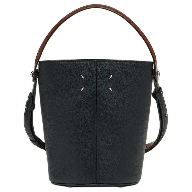 Maison Margiela Calfskin Bucket Handbag Mini Women's Black