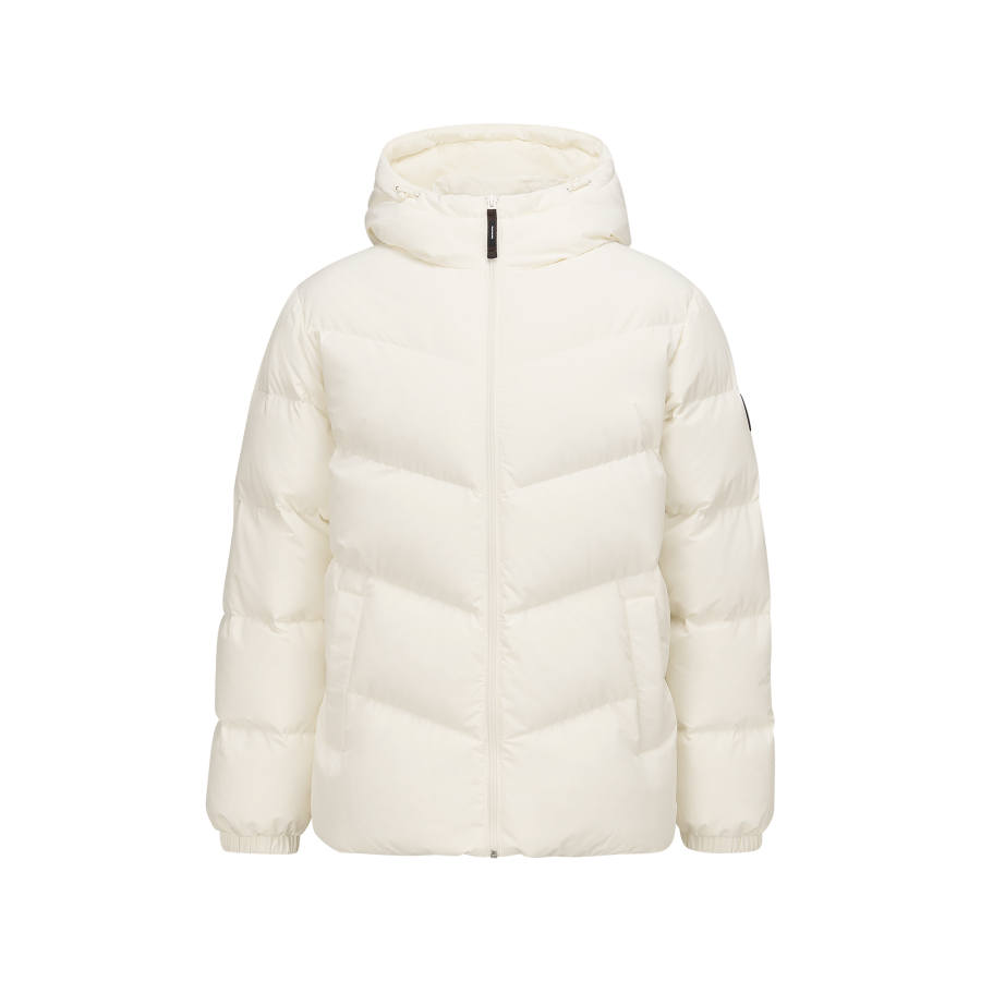 Skechers Down Jackets Men's Marshmallow White 0074 Hooded Moderate