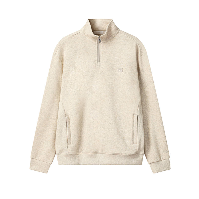 FILA MILANO Sweatshirt Men's Wheat Yellow Heather Gray