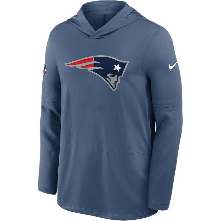 Nike Nike New England Patriots Rivalries Collection Sideline Men's Nike Dri-FIT Nfl Long-Sleeve Hooded Top