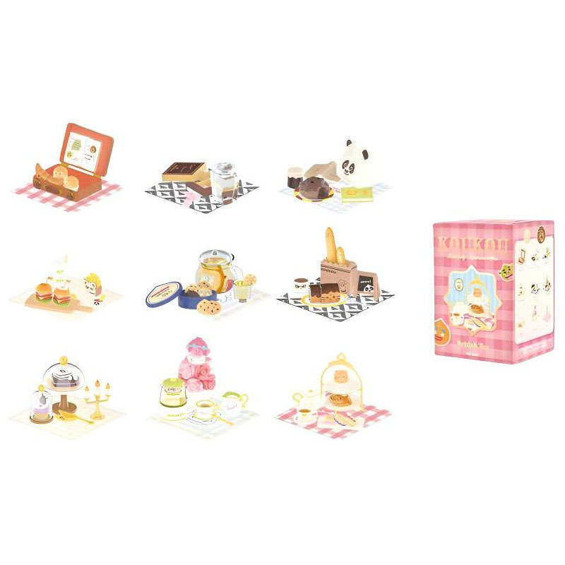 POP MART Leisurely Afternoon Tea Collection Equipment Mystery Boxes Single Mystery Box/Full Box 9 Pcs