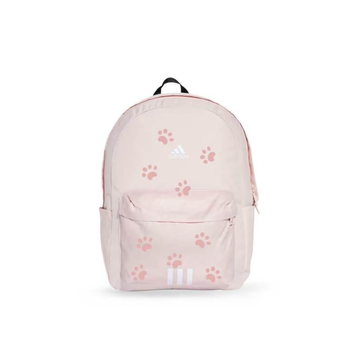 Adidas Adidas Print Polyester Cute Cat Paw Backpack Women's Pink