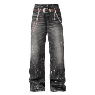 YADcrew Jeans Unisex Free Custom Badge Set