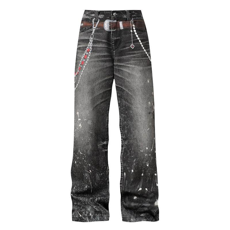 YADcrew Jeans Unisex Free Custom Badge Set