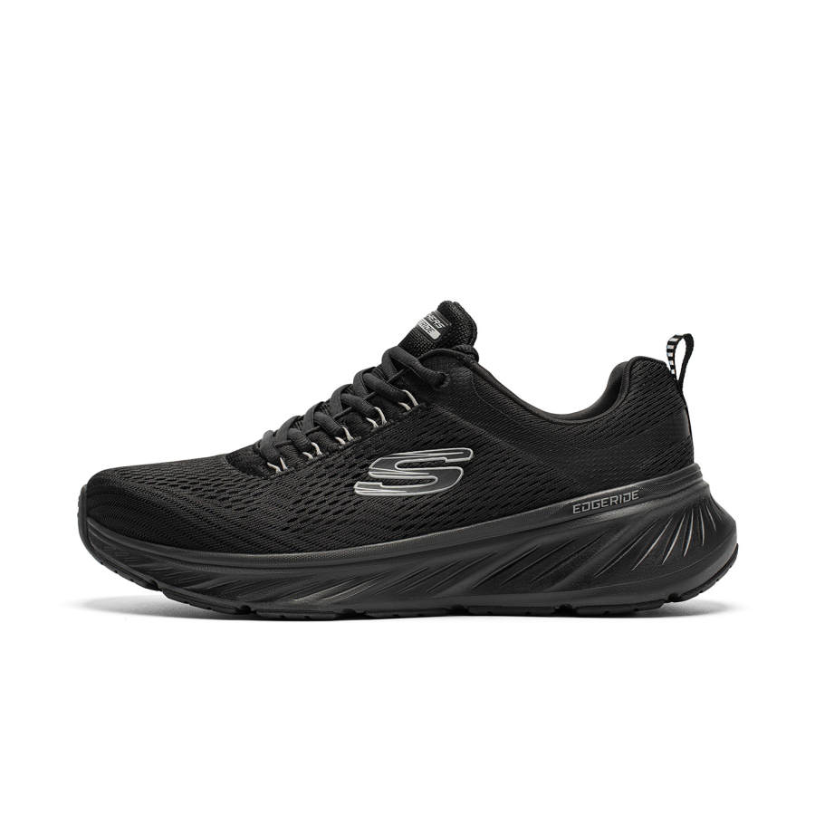 Skechers Edgeride Fashion And Versatile Comfortable Low top Casual Shoes Men's All Black