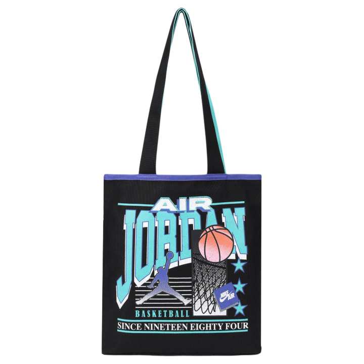 Jordan Jordan Cotton Shoulder Bag Men's Black & Multicolor