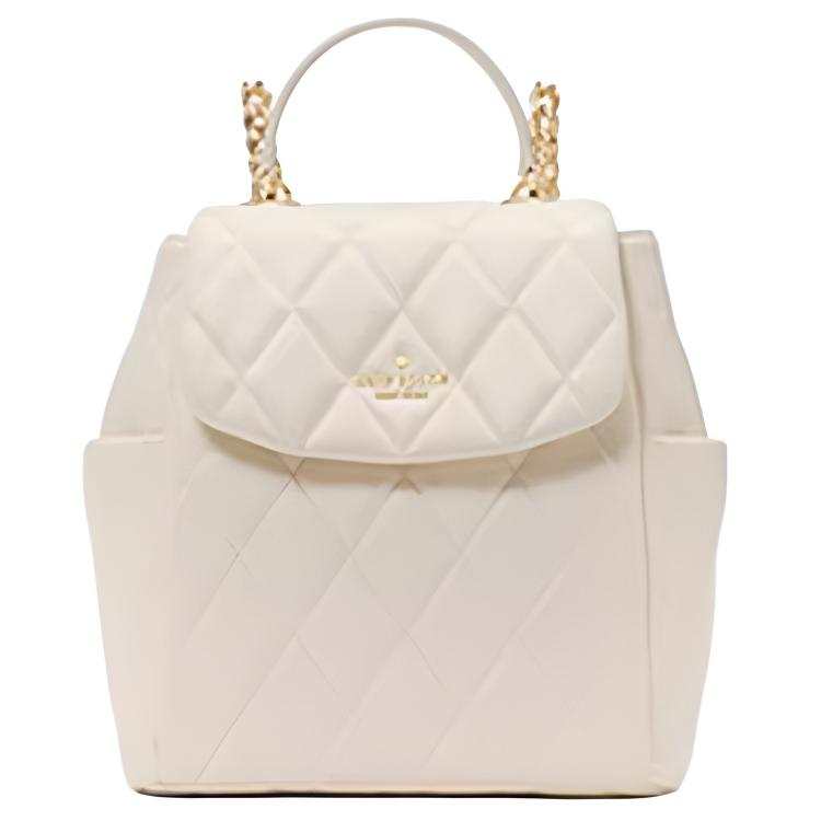 Kate Spade CAREY Cow Leather Backpack Small Women's White