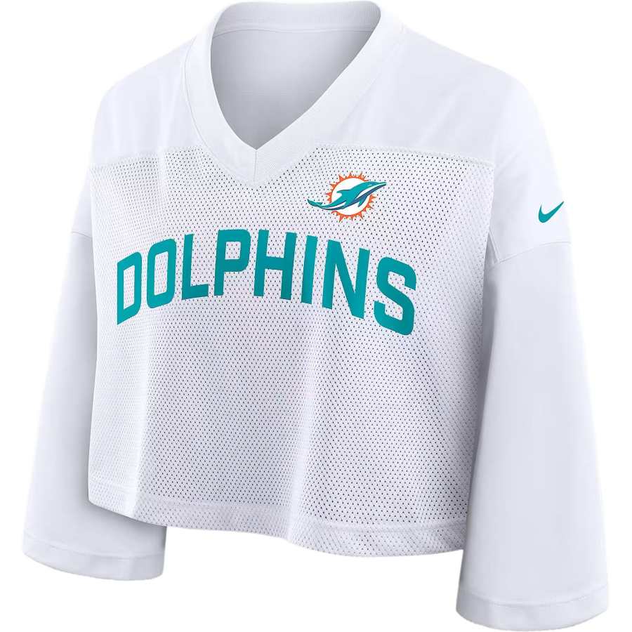 Nike Nike Miami Dolphins Wide Receiver Jersey Fashion Women's Nike Dri-FIT Nfl Cropped Top