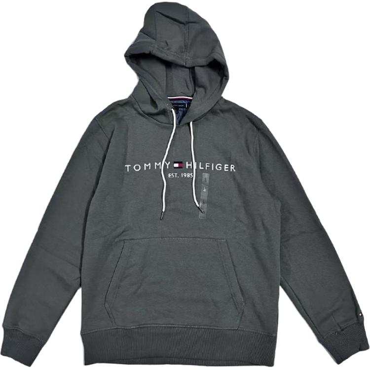 Tommy Hilfiger Hooded Solid Color Fleece Lined Sweatshirt Men's