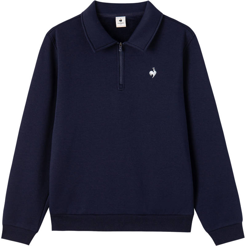 Le Coq Sportif Lapel Fleece Lined Hoodies & Sweatshirts Unisex