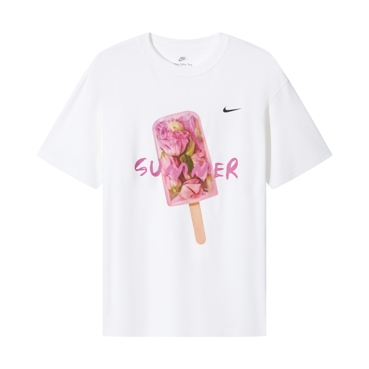 Nike Nike T Shirts Unisex White Crew Neck Moderate Straight Fit